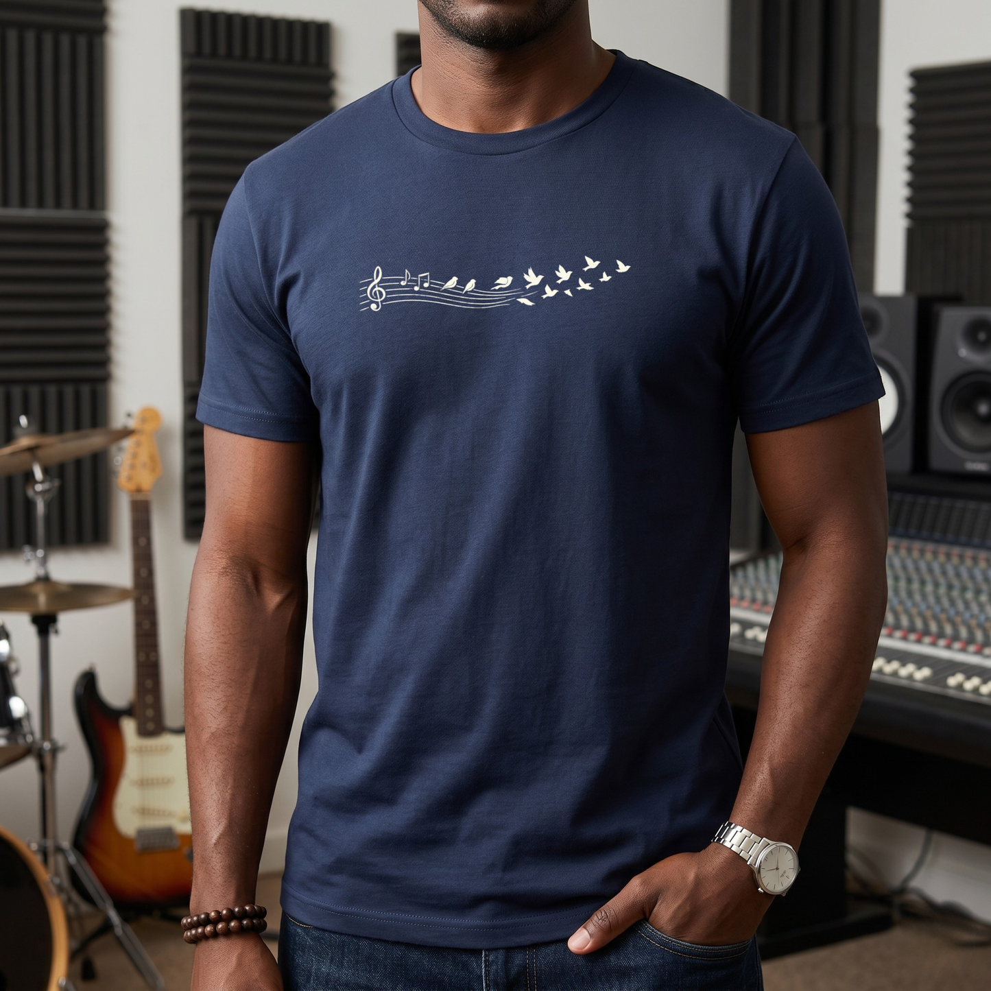 Birds & Music Notes T-Shirt