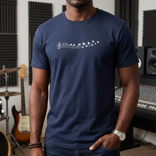 Birds & Music Notes T-Shirt
