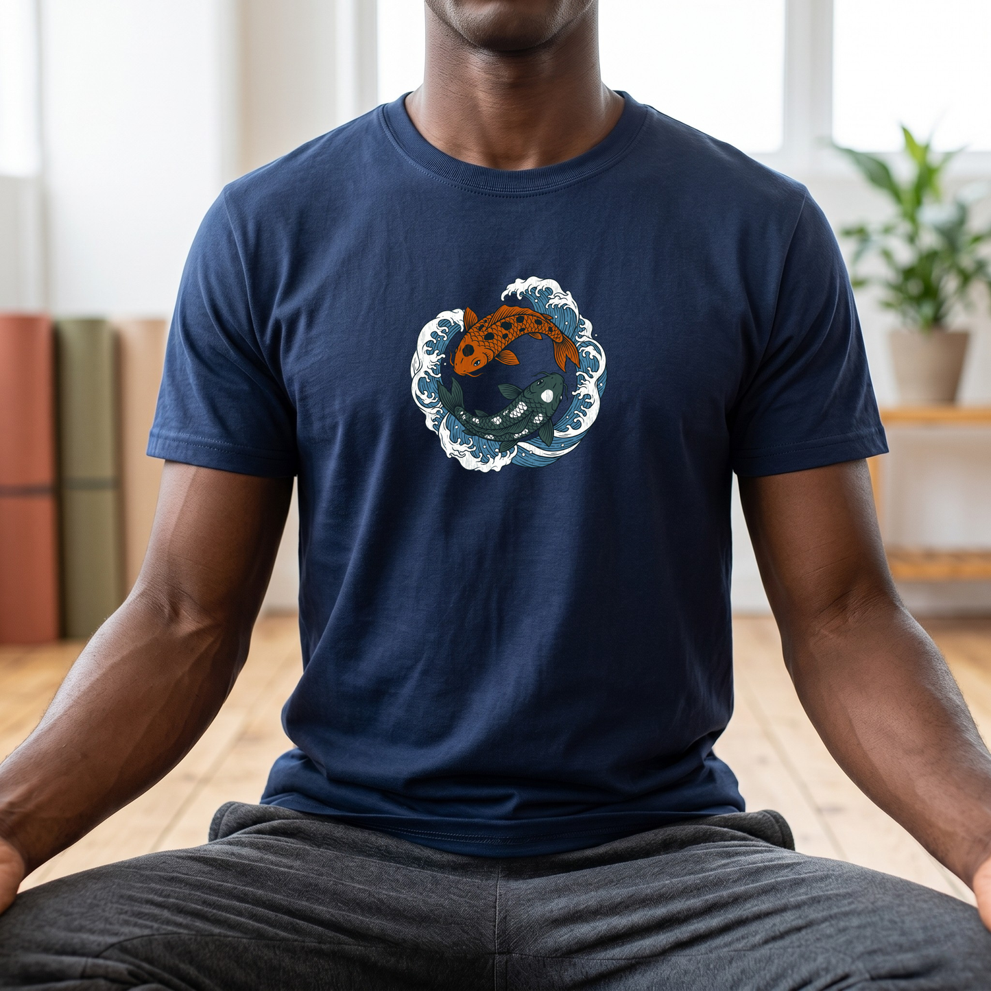 Sea Koi Yin Yang T-Shirt
