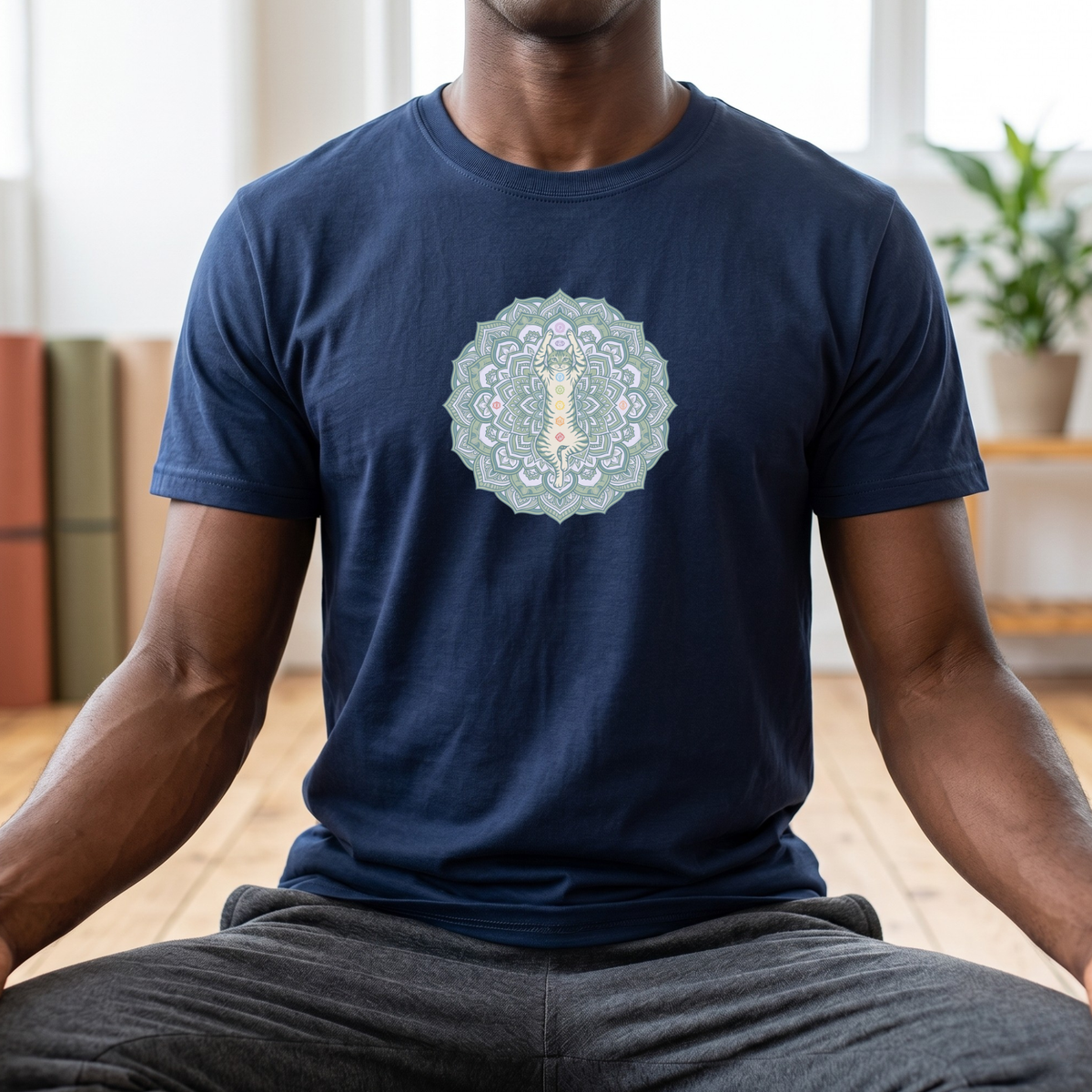 Chakra Cat Mandala T-Shirt