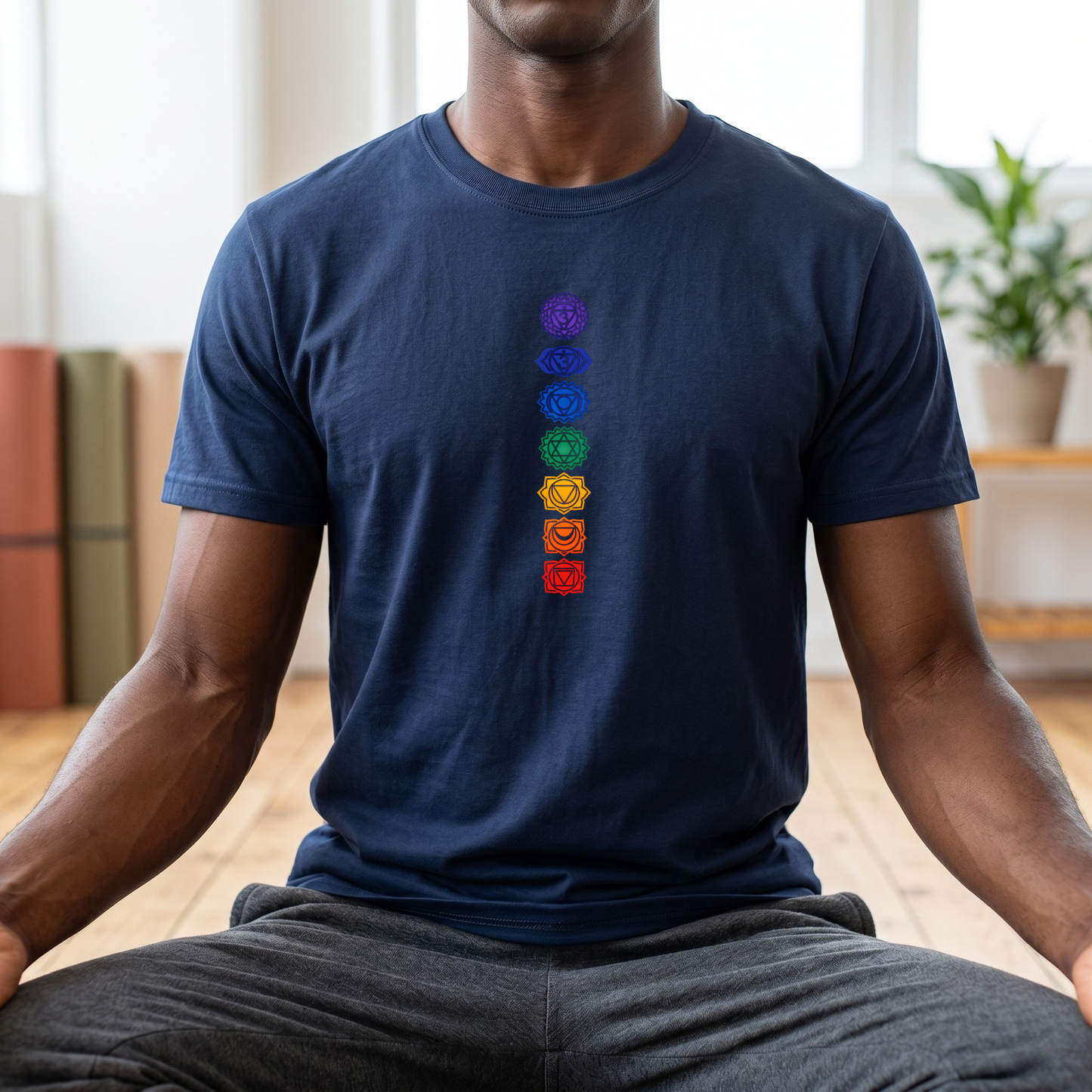 Vertical Color Chakras T-Shirt