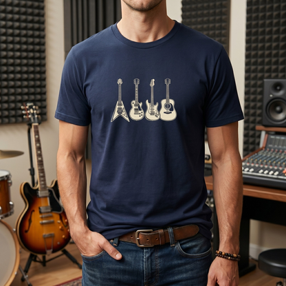 Guitar Types Lineup T-Shirt