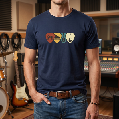 Retro Guitar Picks T-Shirt
