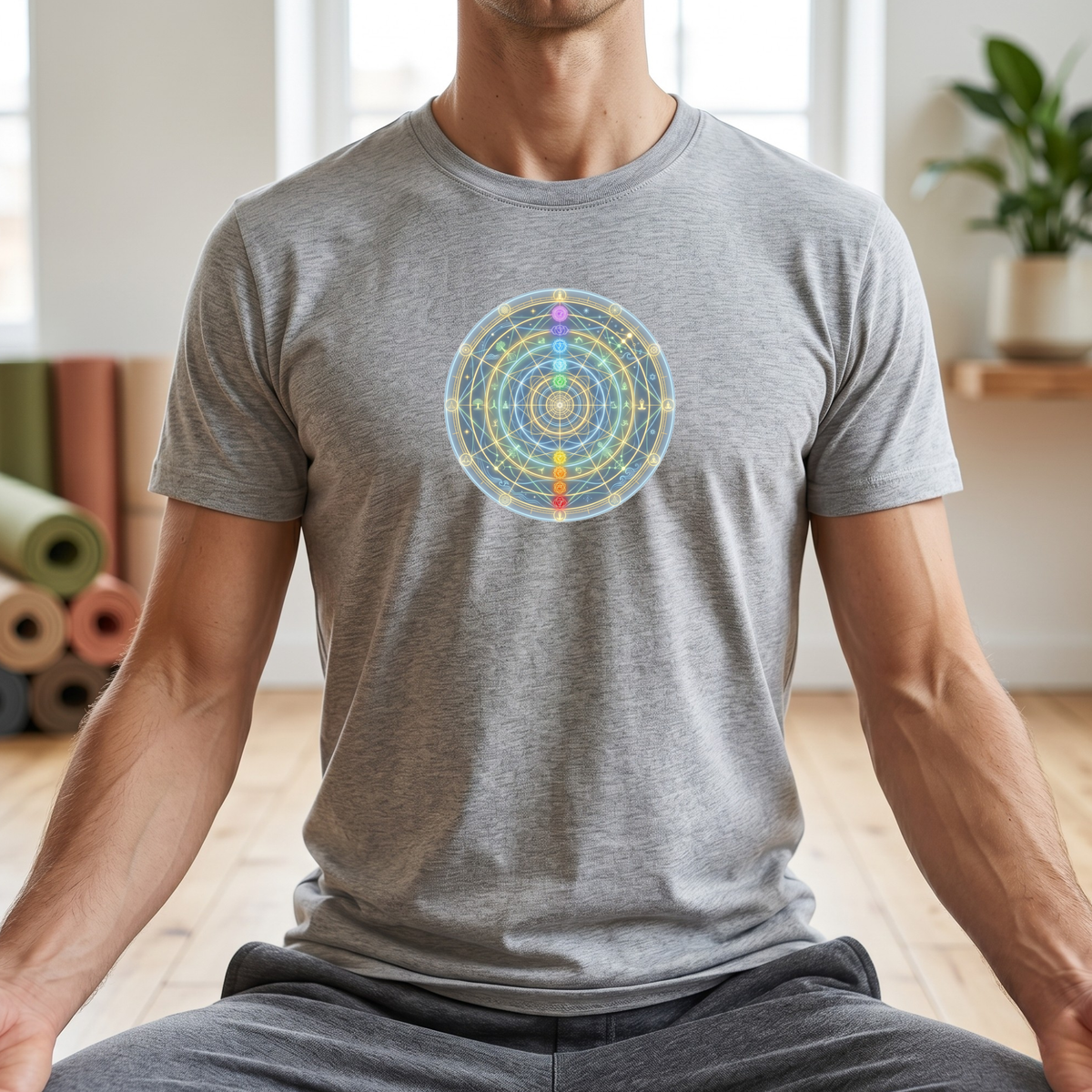 Glowing Chakra Mandala T-Shirt