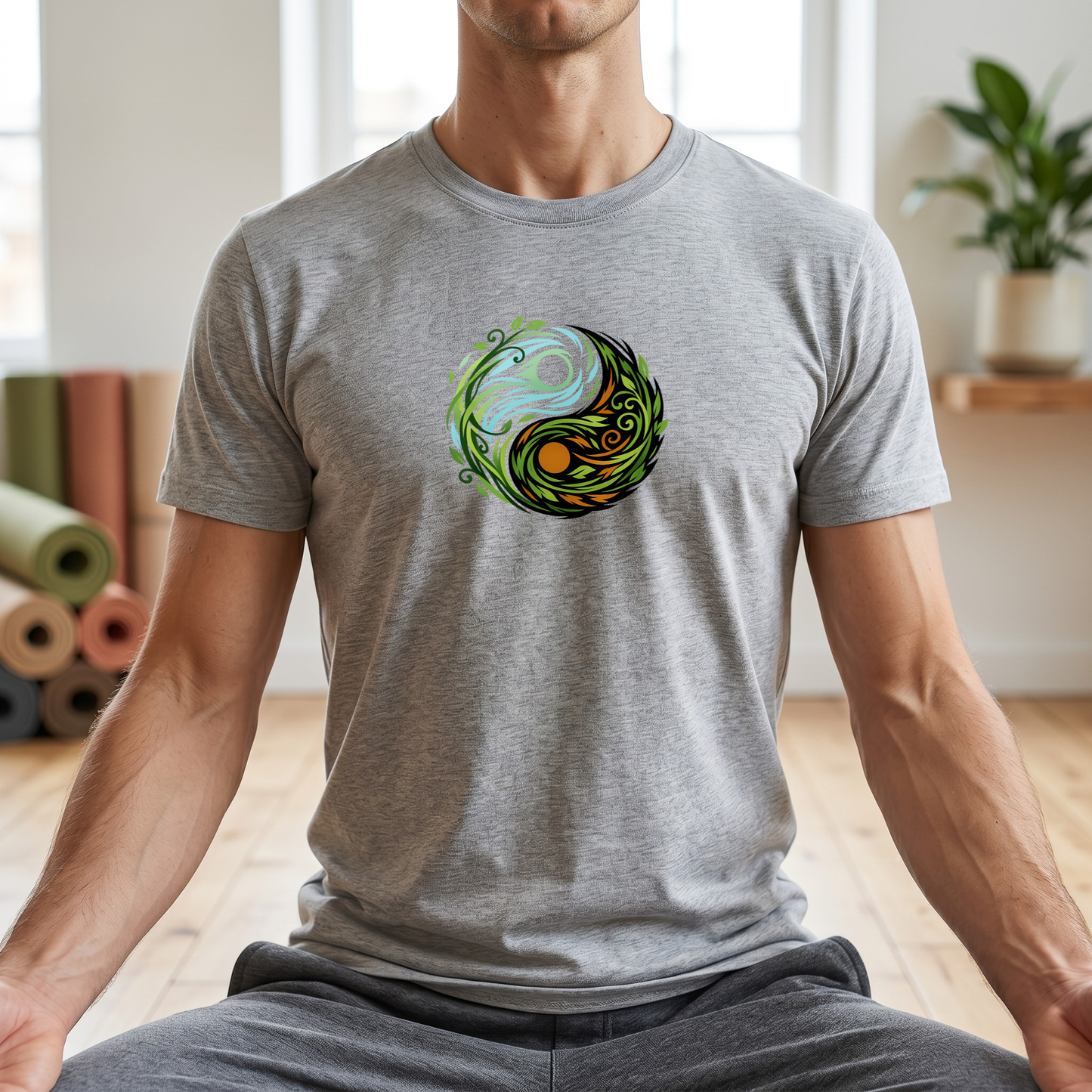 Wind & Leaves Yin Yang T-Shirt