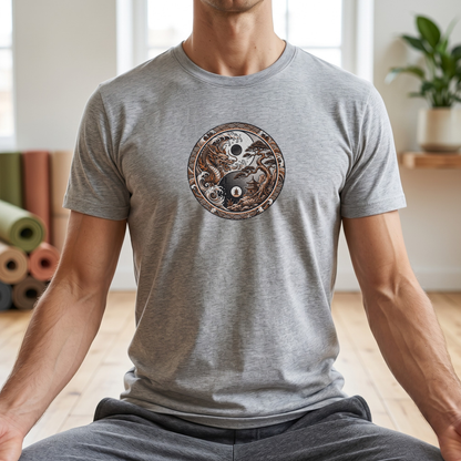 Dragon and Bonsai Yin Yang T-Shirt