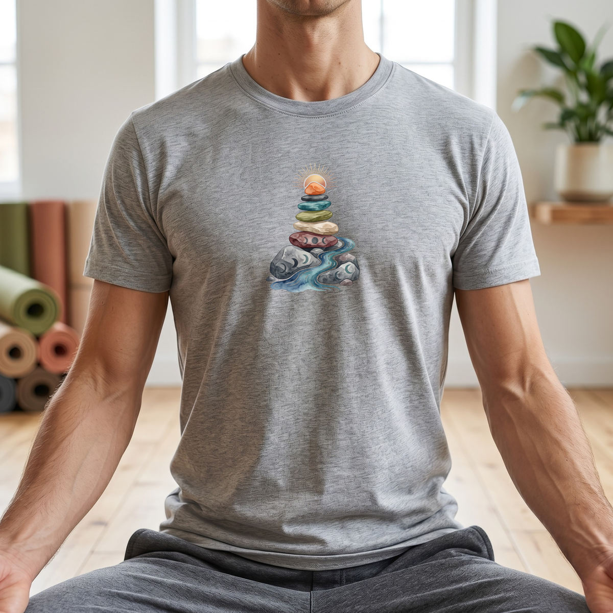 Sun & Moon Zen Stones T-Shirt