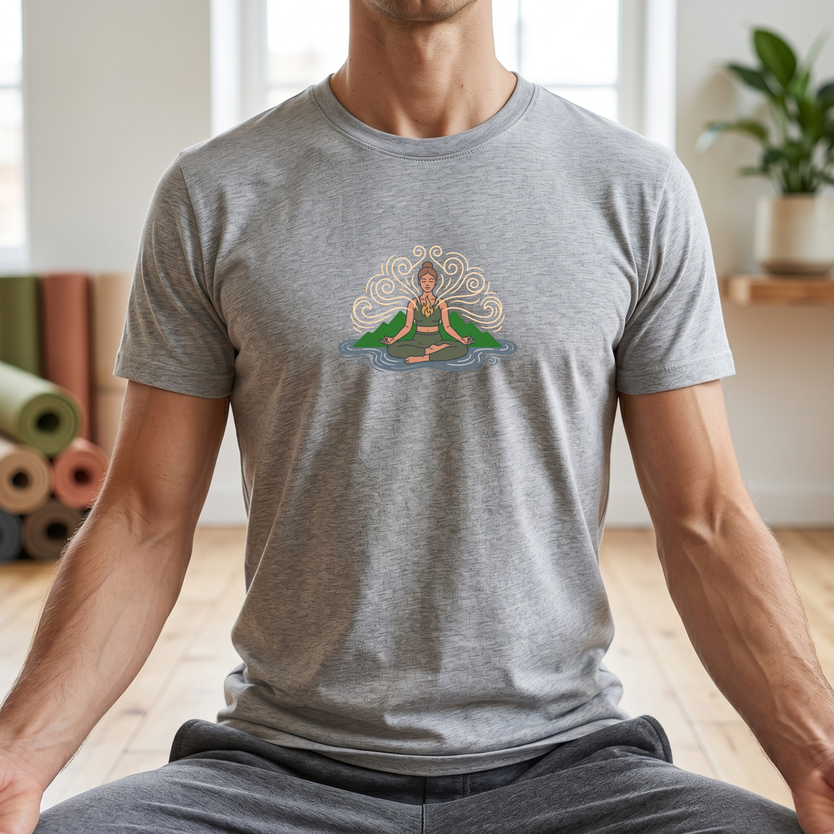 Elemental Harmony Lotus Pose T-Shirt