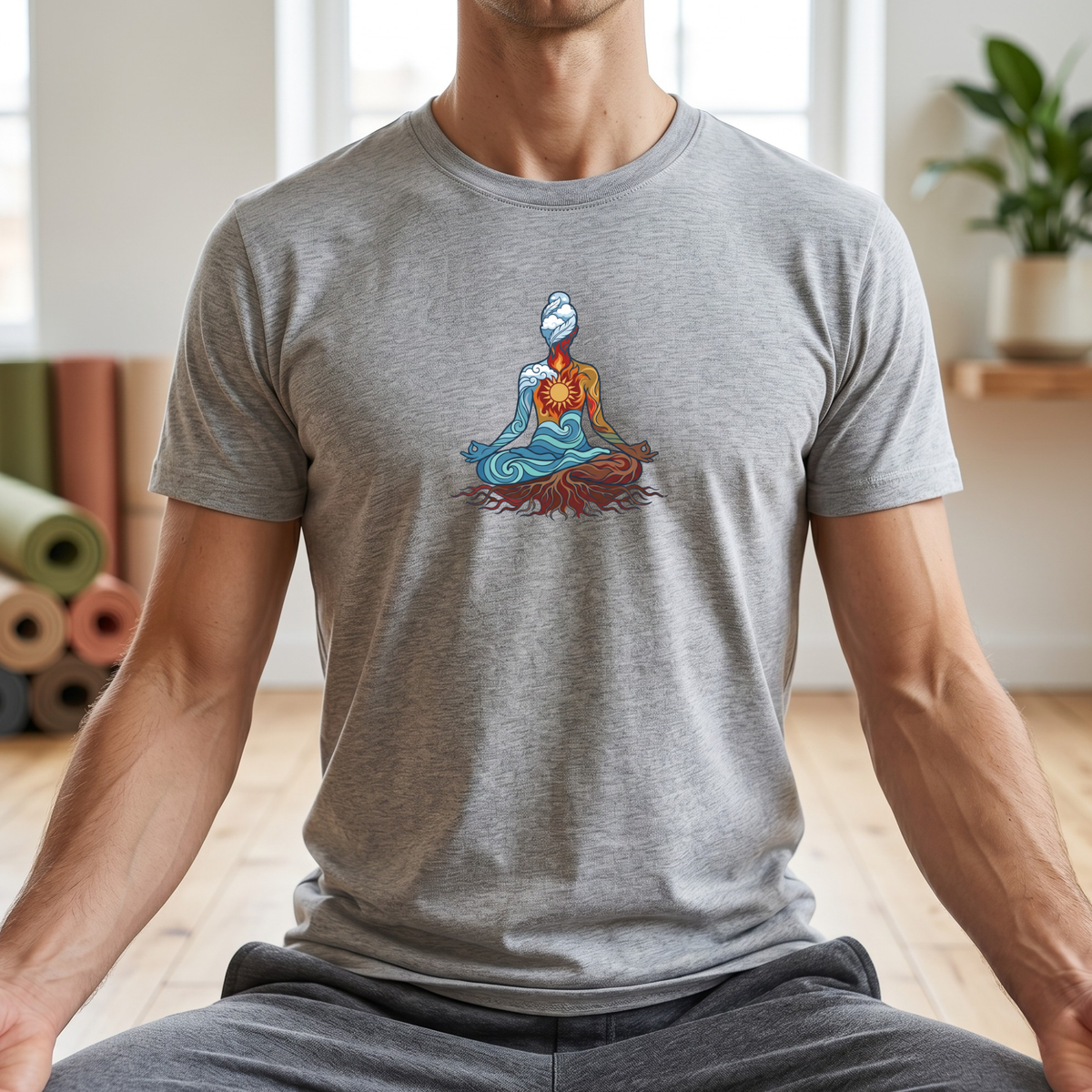 Inner Four Elements Lotus Pose T-Shirt