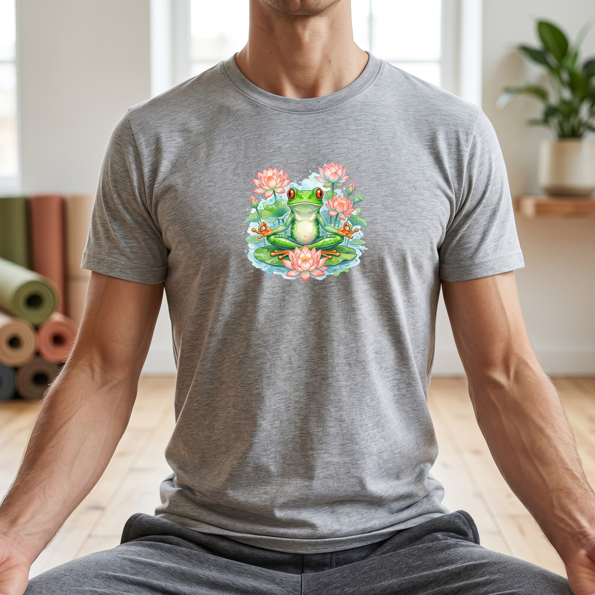 Watercolor Zen Tree Frog T-Shirt
