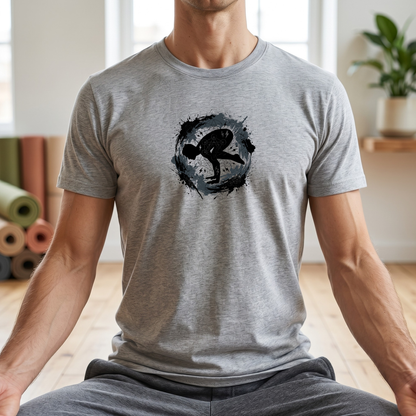 Electric Splatter Yoga Pose T-Shirt