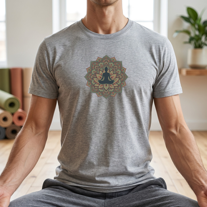 Lotus Silhouette Mandala T-Shirt