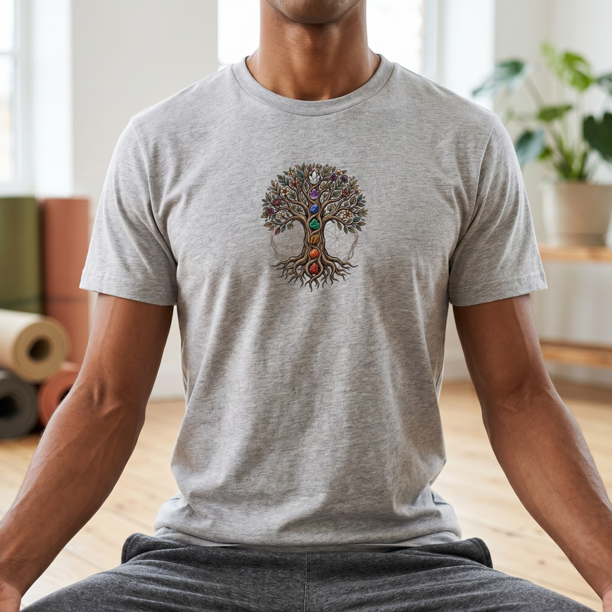 Crystal Chakra Tree of Life T-Shirt