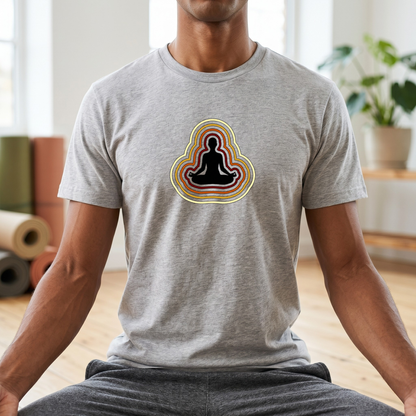 Retro Aura Lotus Pose T-Shirt