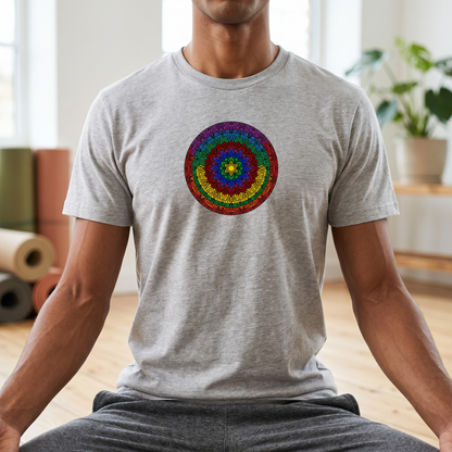 Vibrant Chakra Star Mandala T-Shirt