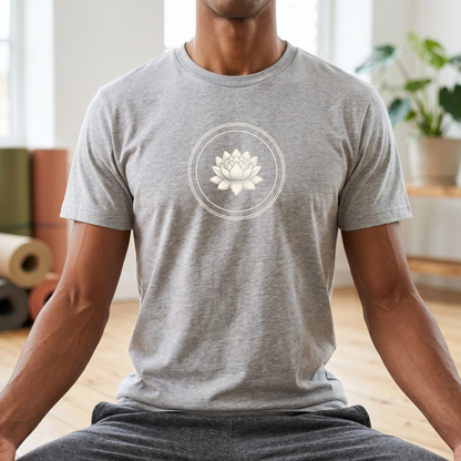 Black & White Lotus Flower T-Shirt