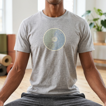 Line Art Koi Yin Yang T-Shirt