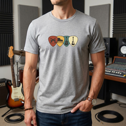 Retro Guitar Picks T-Shirt