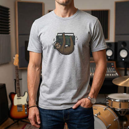 Retro Boombox Sloth T-Shirt