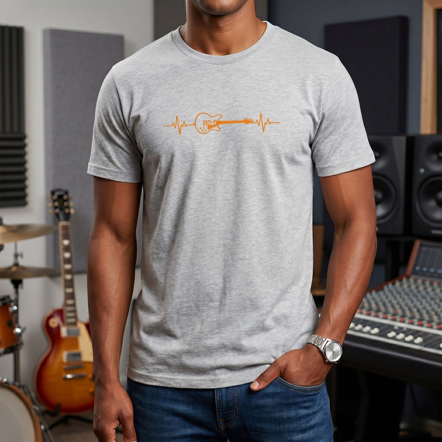 Heartbeat Guitar T-Shirt
