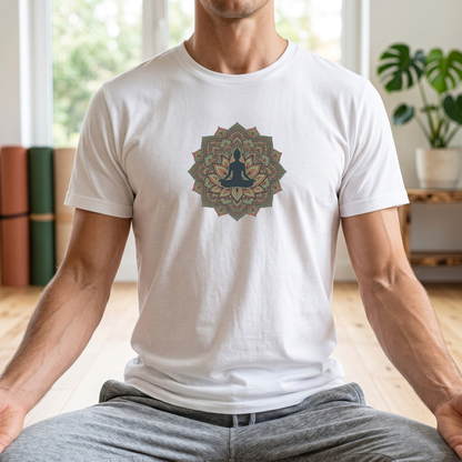 Lotus Silhouette Mandala T-Shirt