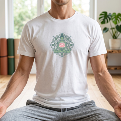 Flower Heart Lotus Pose T-Shirt