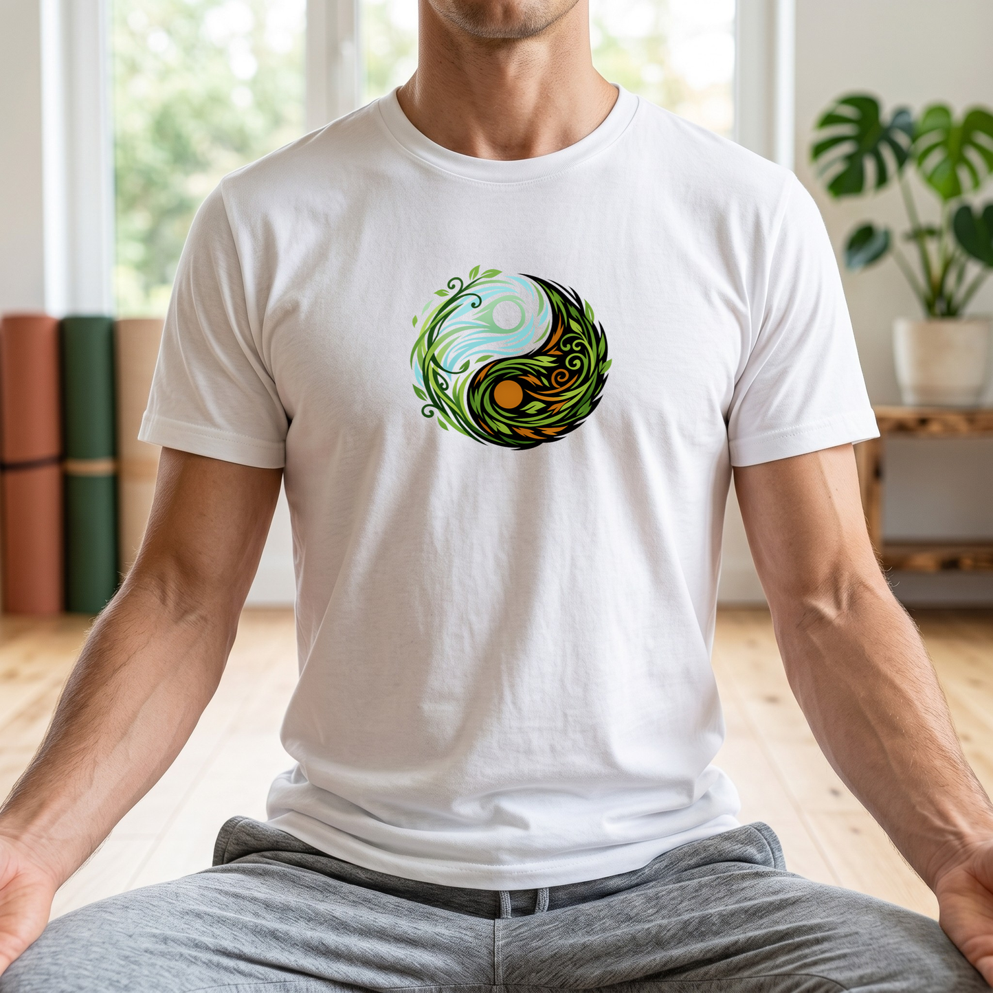 Wind & Leaves Yin Yang T-Shirt