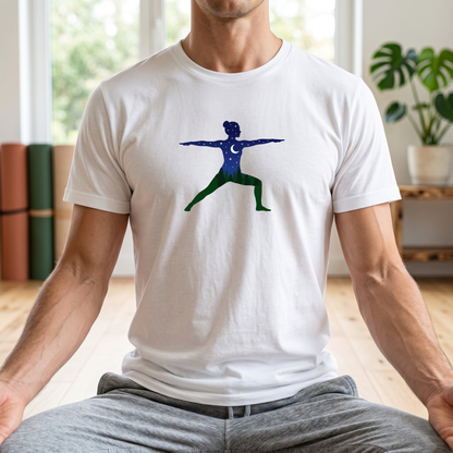 Night Forest Warrior Pose T-Shirt