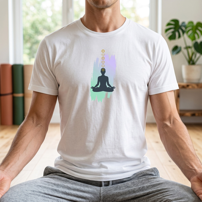 Paint Lotus Pose Chakras T-Shirt