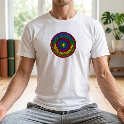 Vibrant Chakra Star Mandala T-Shirt