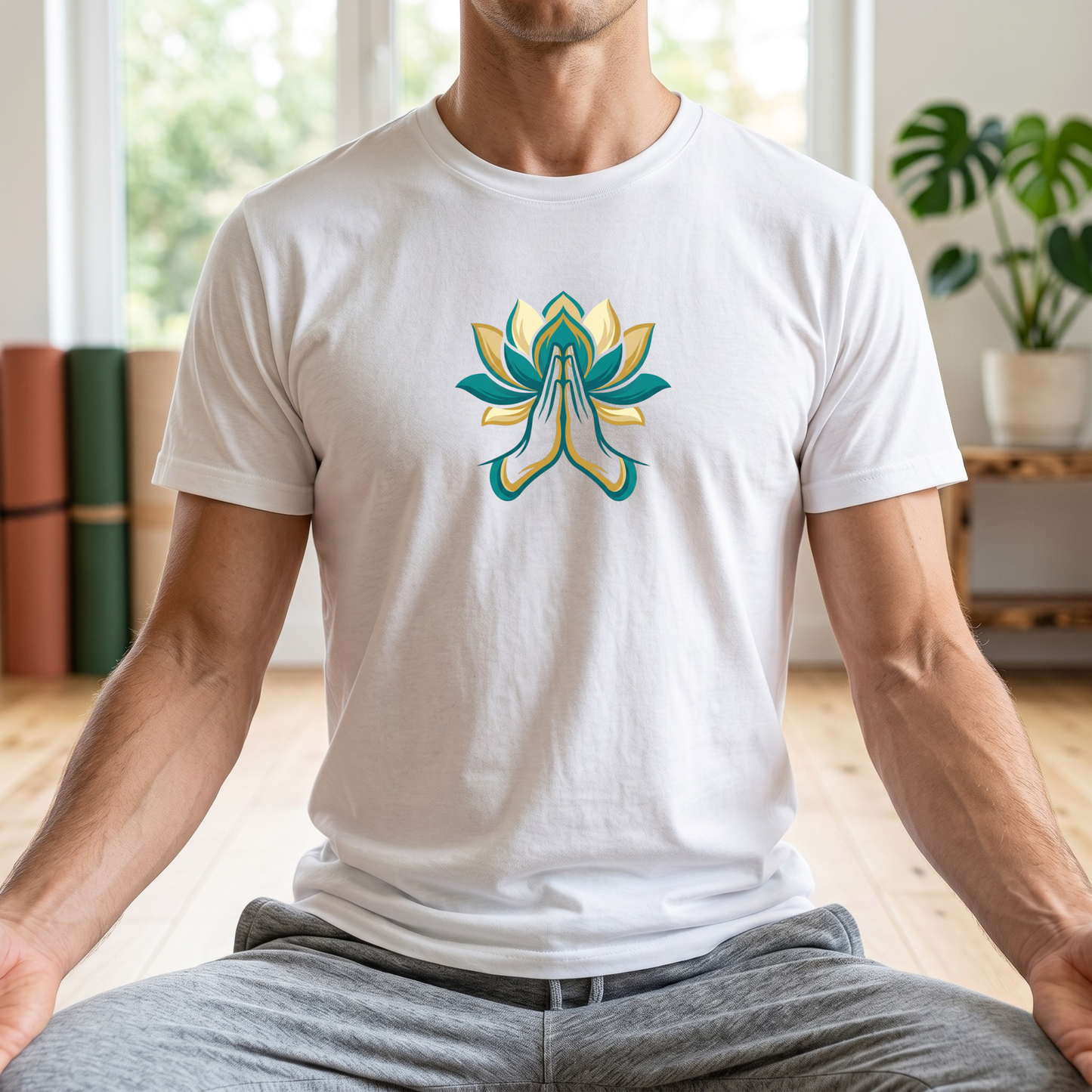 Lotus Flower and Hands T-Shirt
