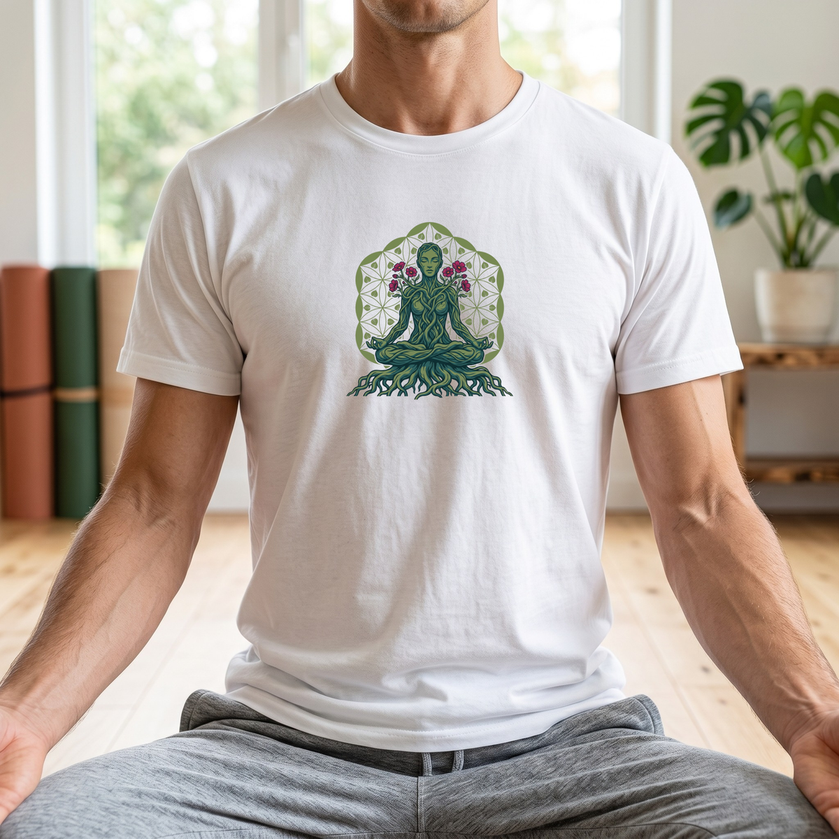 Earth Rooted Lotus Pose T-Shirt