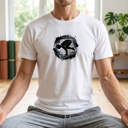 Electric Splatter Yoga Pose T-Shirt