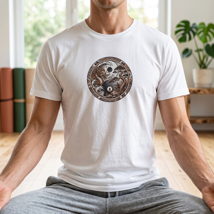 Dragon and Bonsai Yin Yang T-Shirt