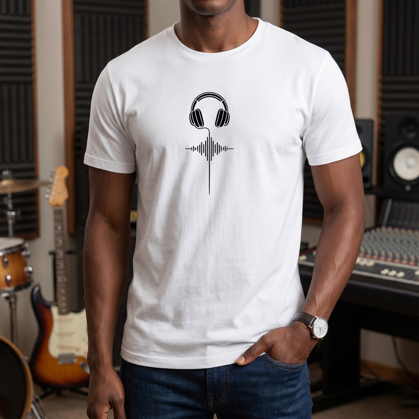 Soundwave Cable Headphones T-Shirt
