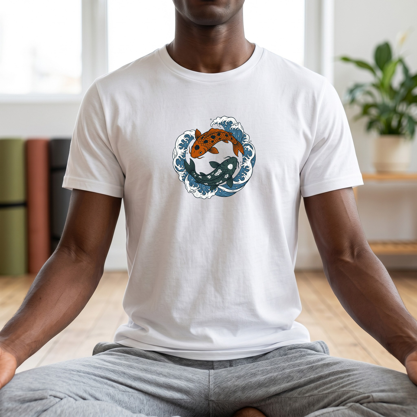 Sea Koi Yin Yang T-Shirt