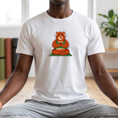 Trying My Best Yoga Bear T-Shirt