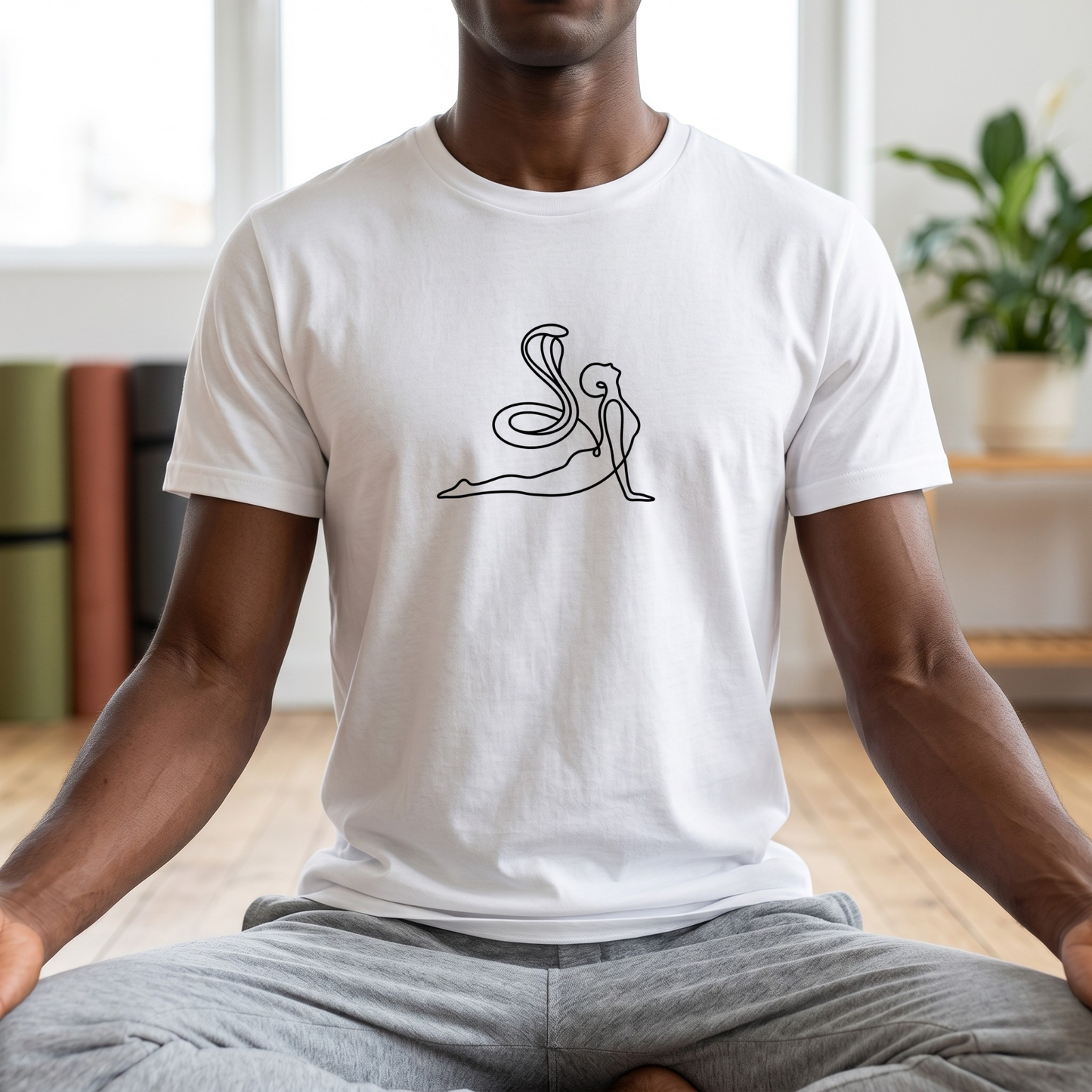 Line Art Cobra Pose T-Shirt