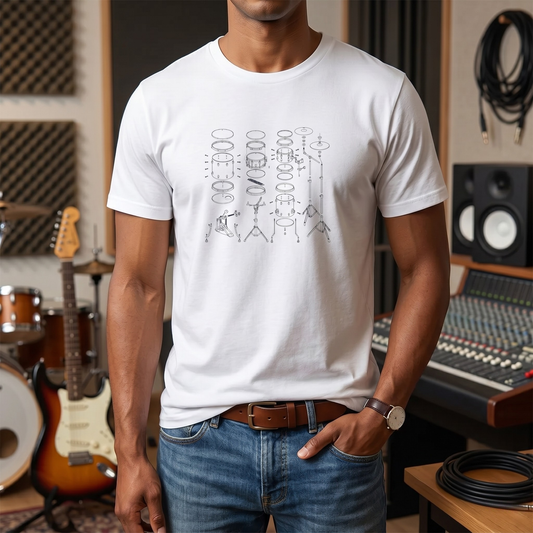 Drums Blueprint T-Shirt