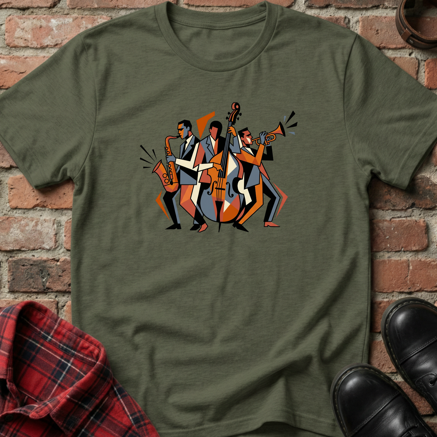 Geometric Jazz Trio T-Shirt