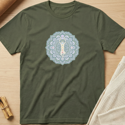 Chakra Cat Mandala T-Shirt
