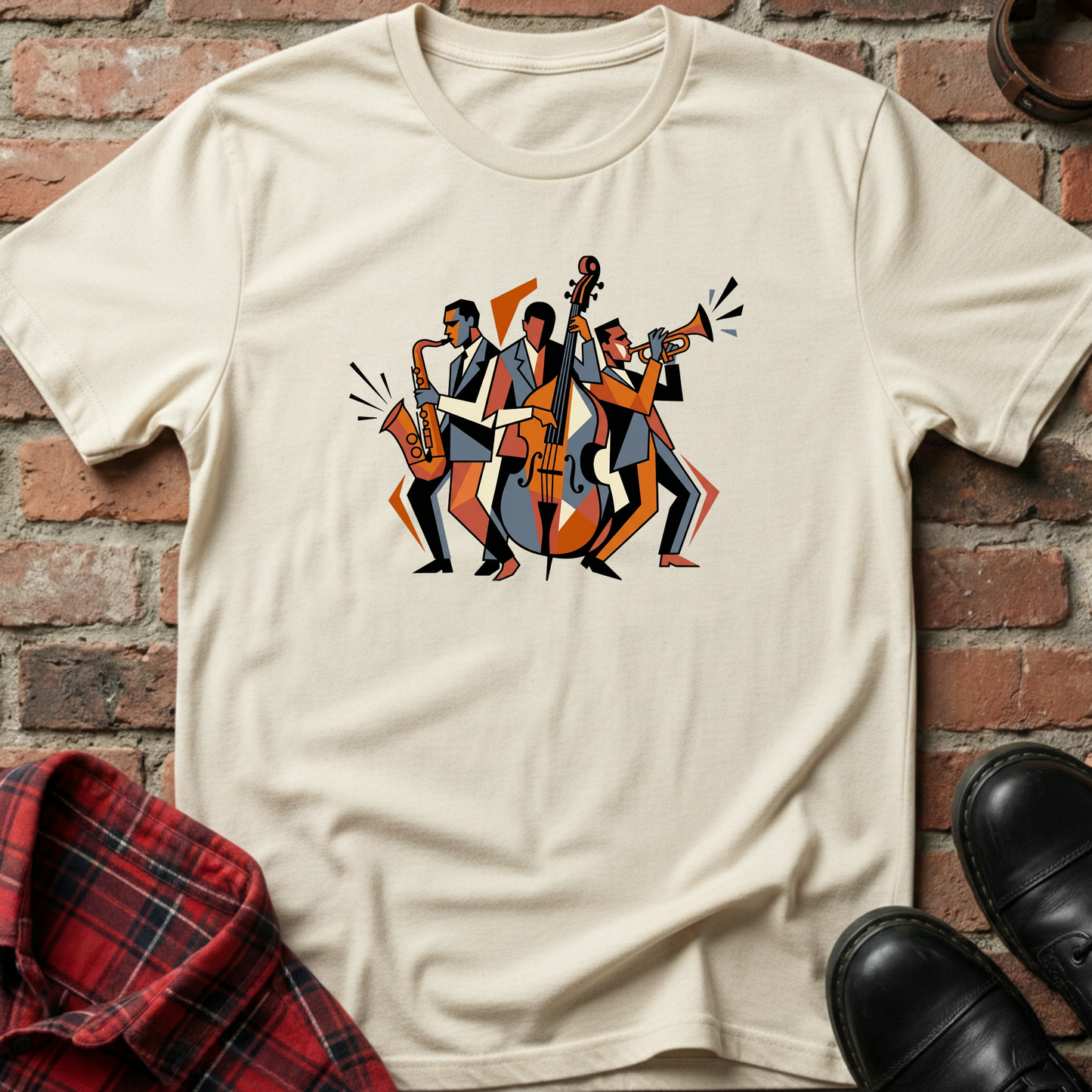 Geometric Jazz Trio T-Shirt