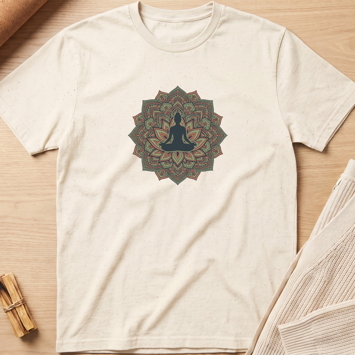 Lotus Silhouette Mandala T-Shirt