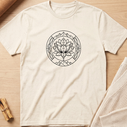 Chakras & Mountain Lotus Flower T-Shirt