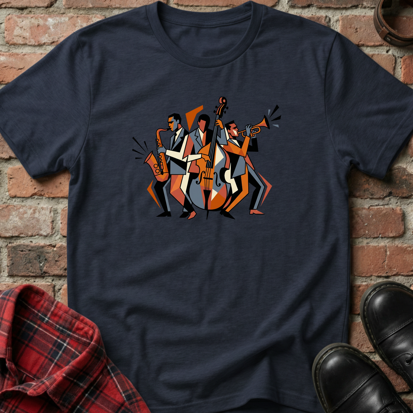 Geometric Jazz Trio T-Shirt