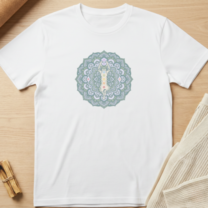Chakra Cat Mandala T-Shirt
