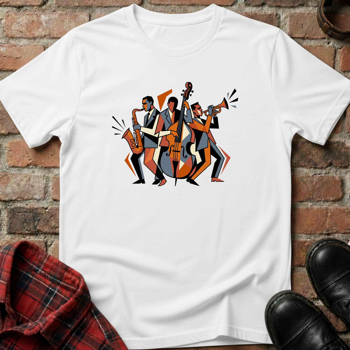 Geometric Jazz Trio T-Shirt