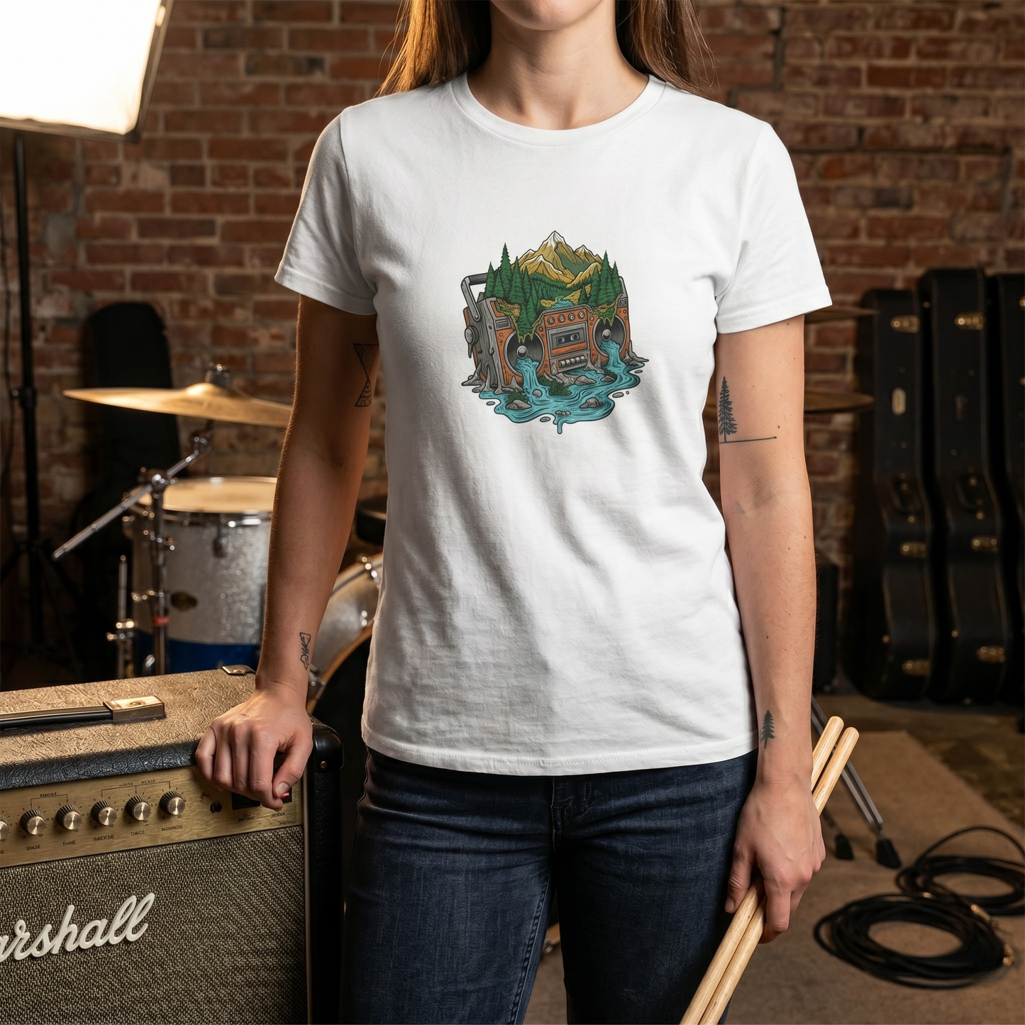 Melting Nature Boombox T-Shirt